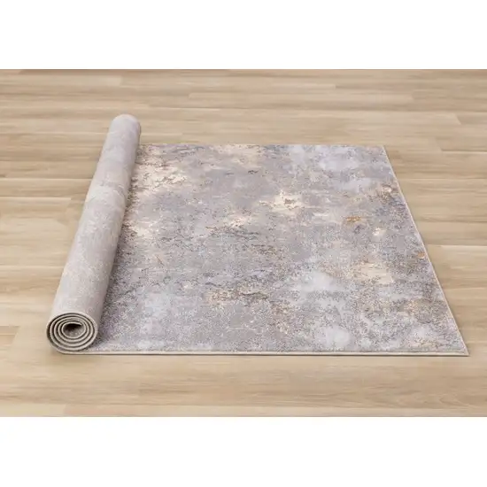 Taupe Brown And Gray Abstract Area Rug Photo 9