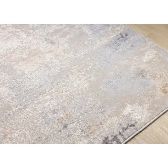 Taupe Brown And Gray Abstract Area Rug Photo 6
