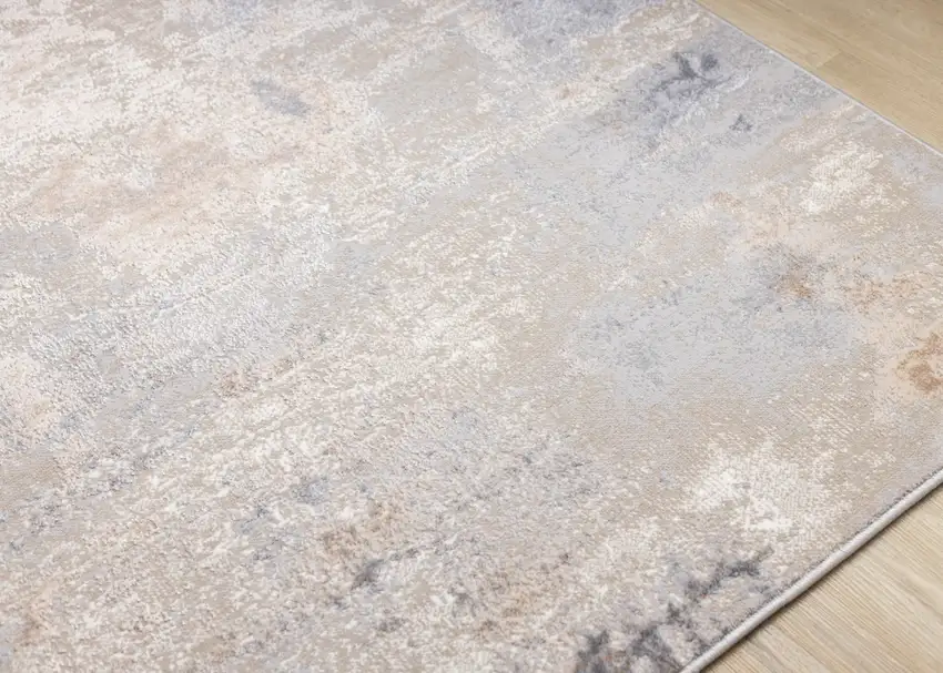 Taupe Brown And Gray Abstract Area Rug Photo 6