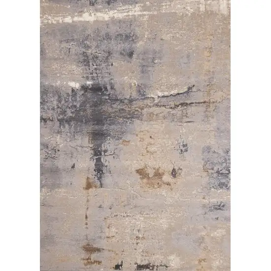 Taupe Brown And Gray Abstract Area Rug Photo 2