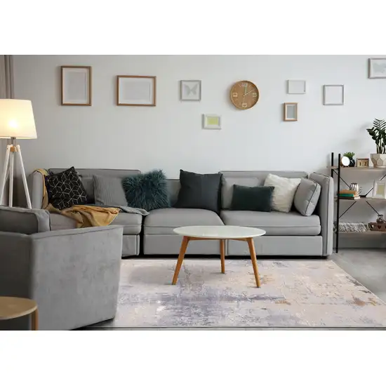 Taupe Brown And Gray Abstract Area Rug Photo 5