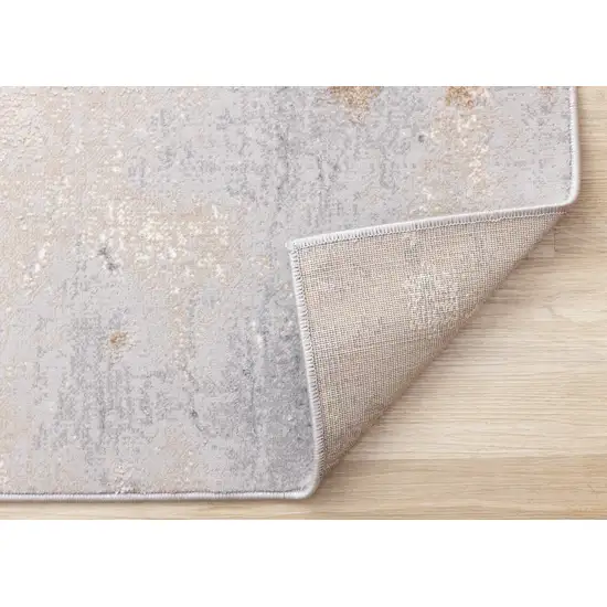 Taupe Brown And Gray Abstract Area Rug Photo 8