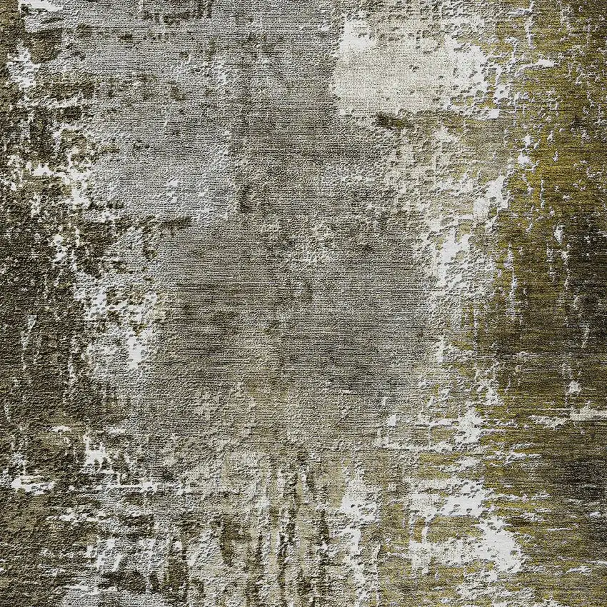 Taupe Brown And Gray Abstract Washable Indoor Outdoor Area Rug Photo 4