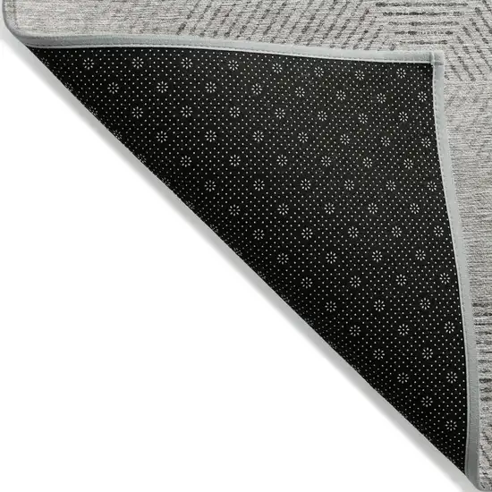 Taupe Brown And Ivory Geometric Washable Indoor Outdoor Area Rug Photo 4