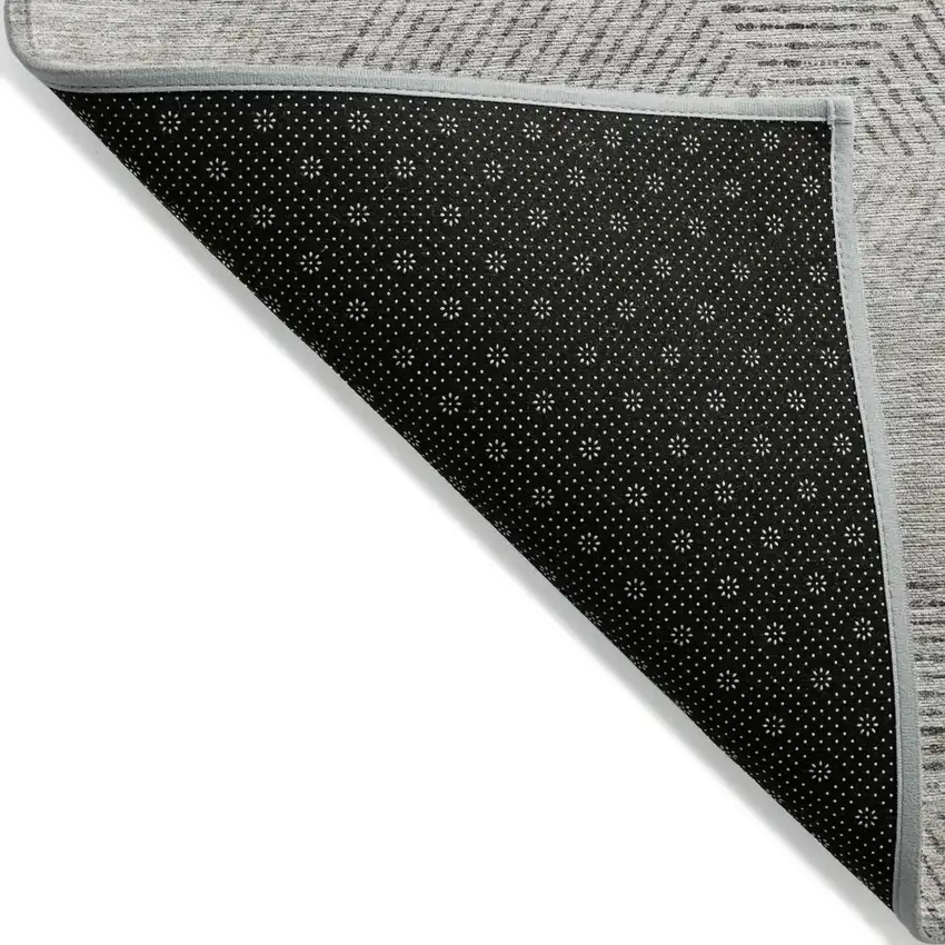 Taupe Brown And Ivory Geometric Washable Indoor Outdoor Area Rug Photo 4