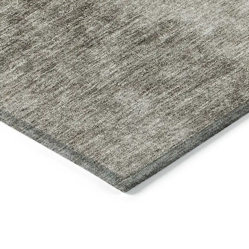 Taupe Brown And Ivory Ombre Washable Indoor Outdoor Area Rug Photo 4