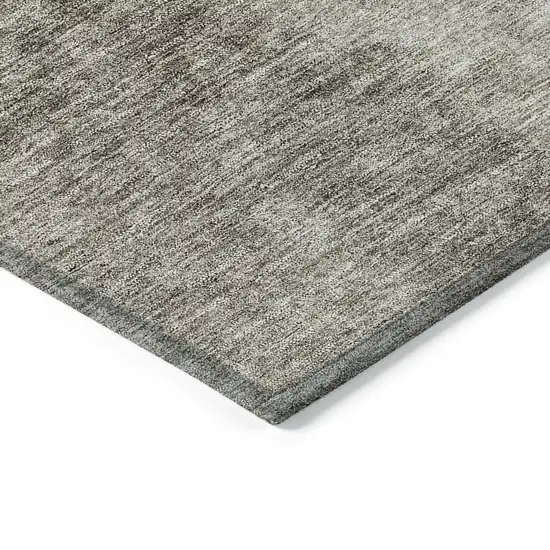 Taupe Brown And Ivory Ombre Washable Indoor Outdoor Area Rug Photo 4