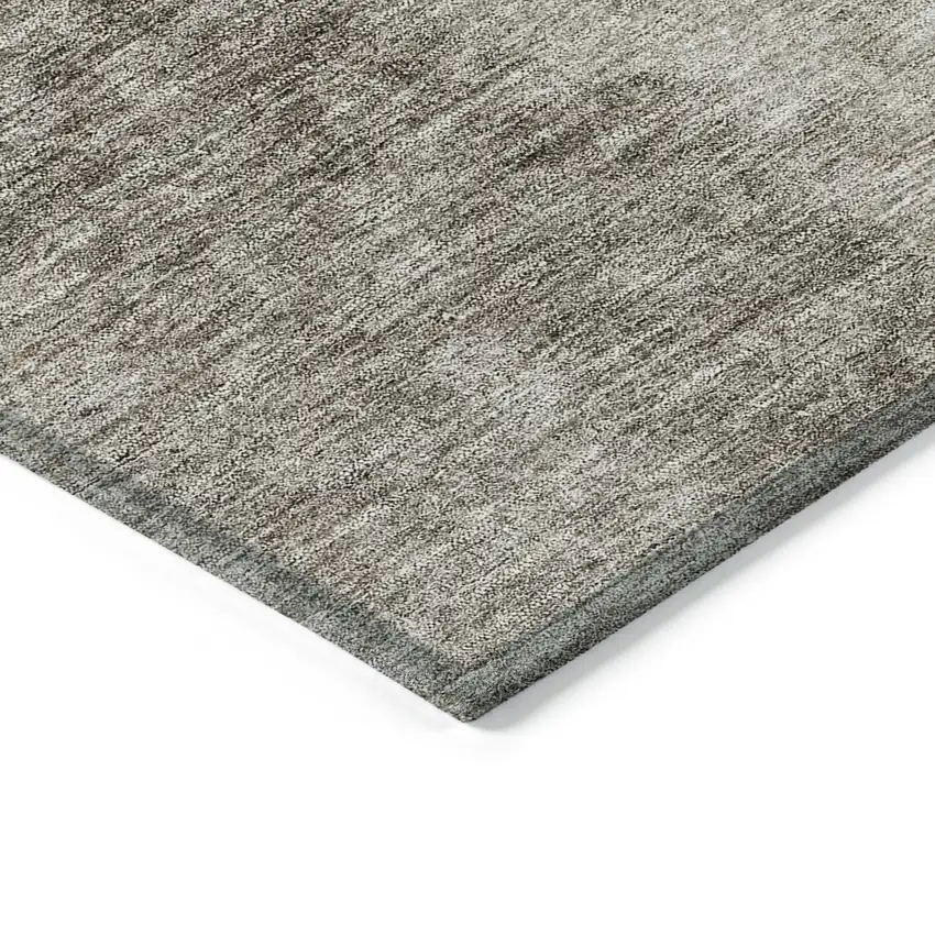 Taupe Brown And Ivory Ombre Washable Indoor Outdoor Area Rug Photo 4
