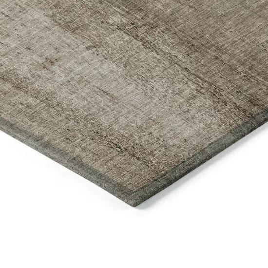 Taupe Brown And Khaki Nautical Washable Indoor Outdoor Area Rug Photo 3