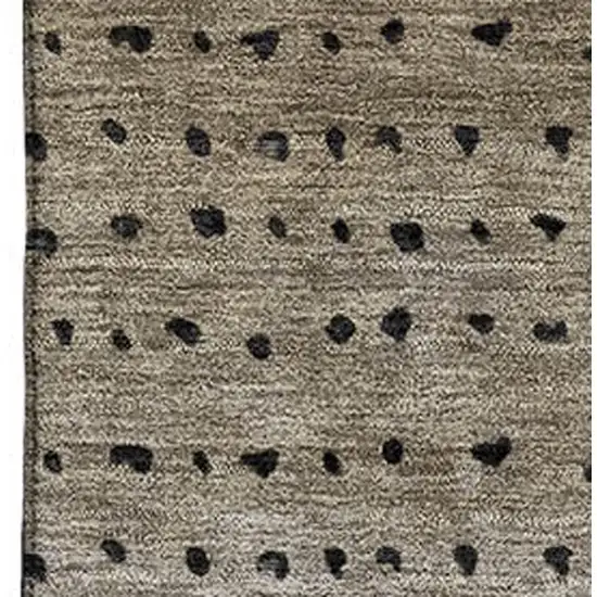 Taupe Charcoal And Gray Abstract Washable Area Rug With UV Protection Photo 3