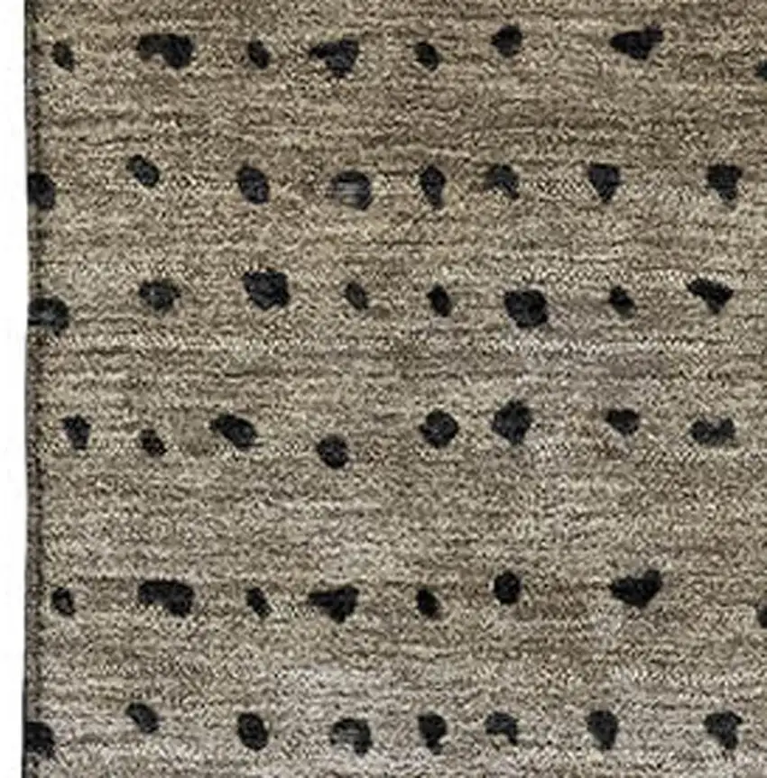 Taupe Charcoal And Gray Abstract Washable Area Rug With UV Protection Photo 3