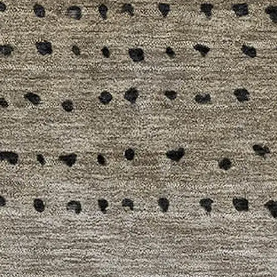 Taupe Charcoal And Gray Abstract Washable Area Rug With UV Protection Photo 3