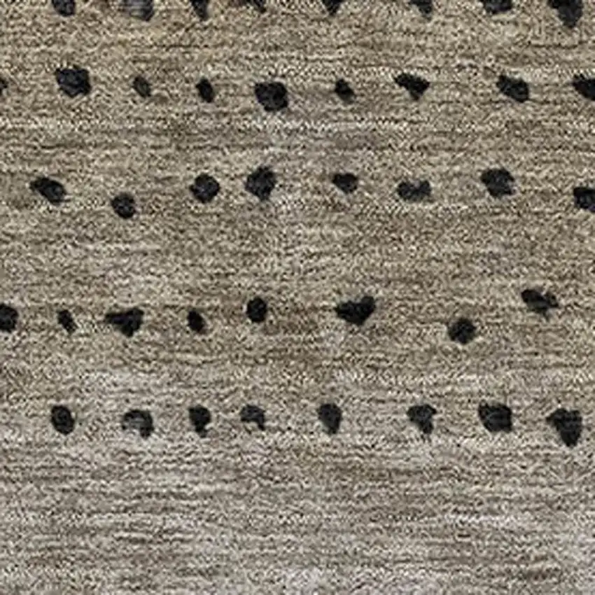 Taupe Charcoal And Gray Abstract Washable Area Rug With UV Protection Photo 3