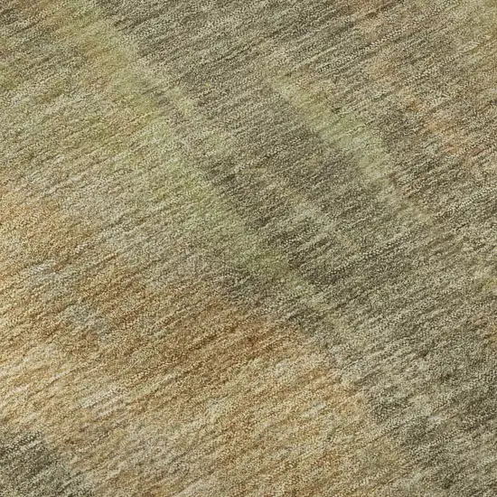 Taupe Copper And Brown Abstract Washable Area Rug With UV Protection Photo 1