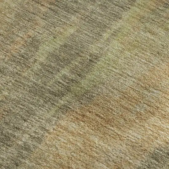 Taupe Copper And Brown Abstract Washable Area Rug With UV Protection Photo 2