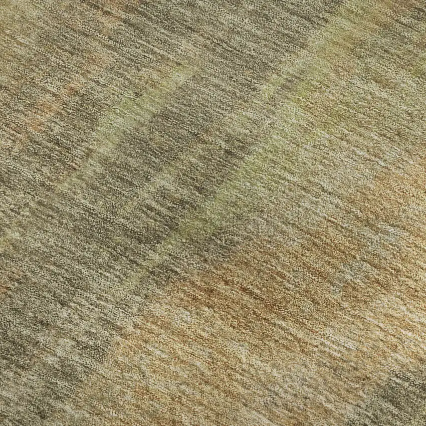 Taupe Copper And Brown Abstract Washable Area Rug With UV Protection Photo 2