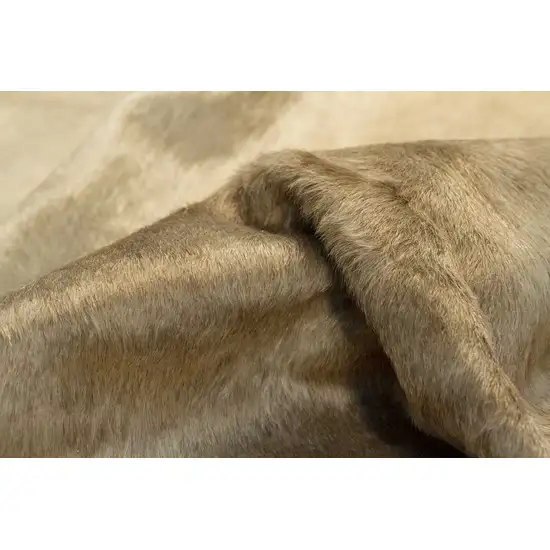 Taupe Cowhide Cowhide Print Area Rug Photo 7
