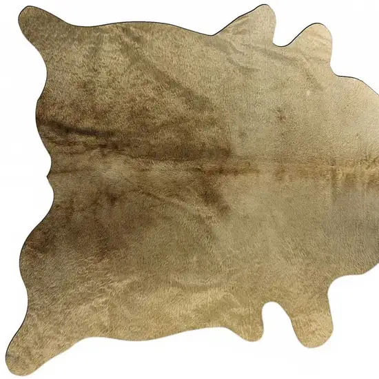 Taupe Cowhide Cowhide Print Area Rug Photo 5