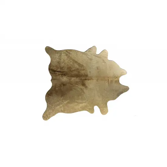 Taupe Cowhide Cowhide Print Area Rug Photo 2