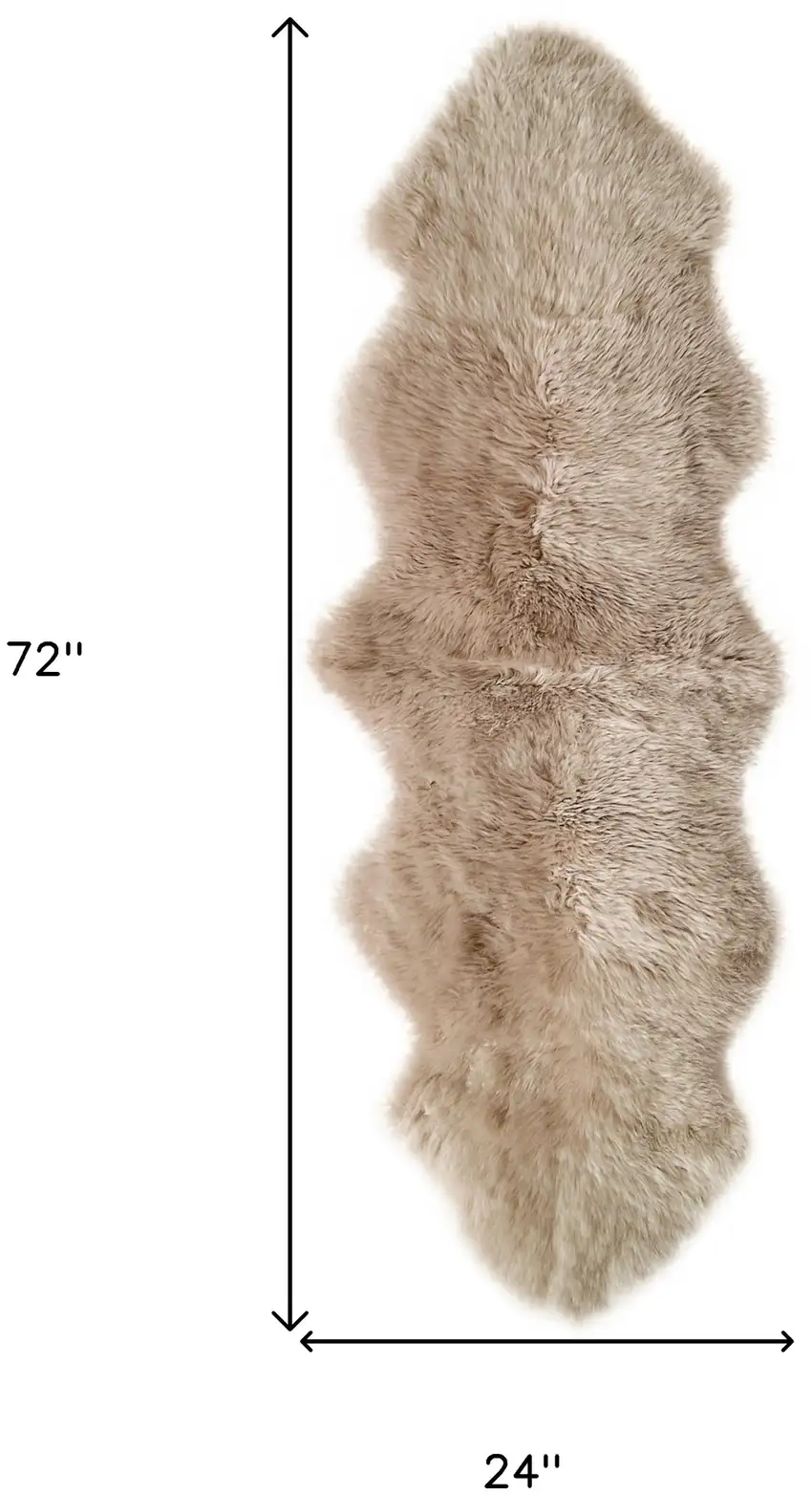 Taupe Animal Print Area Rug Photo 3