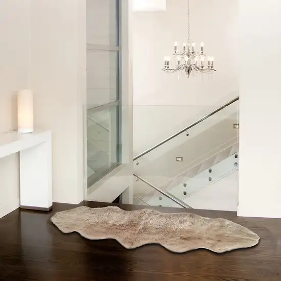 Taupe Double Sheepskin - Area Rug Photo 4