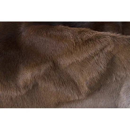 Taupe Genuine Cowhide Hand Knotted Area Rug Photo 6