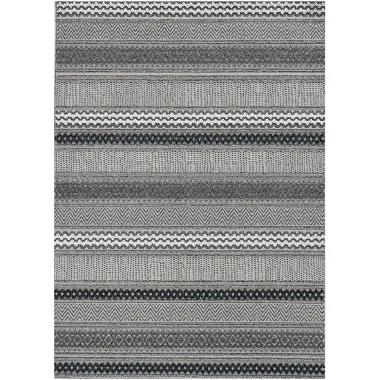 Taupe Geometric Lines Area Rug Photo 2