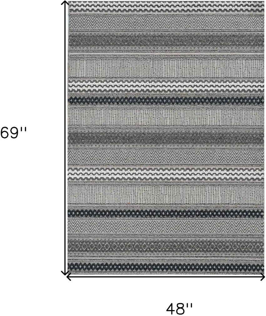 Taupe Geometric Area Rug Photo 6