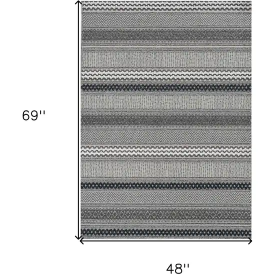 Taupe Geometric Area Rug Photo 6