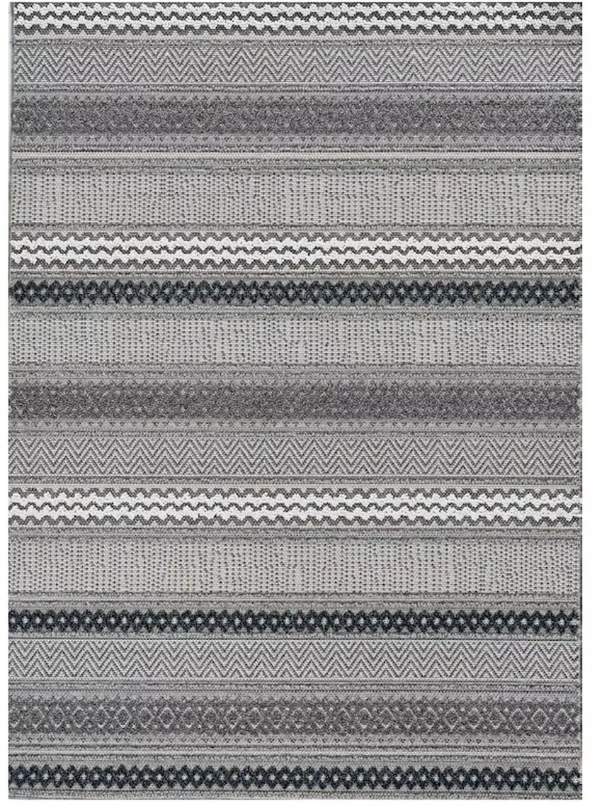 Taupe Geometric Patterns Indoor Area Rug Photo 2