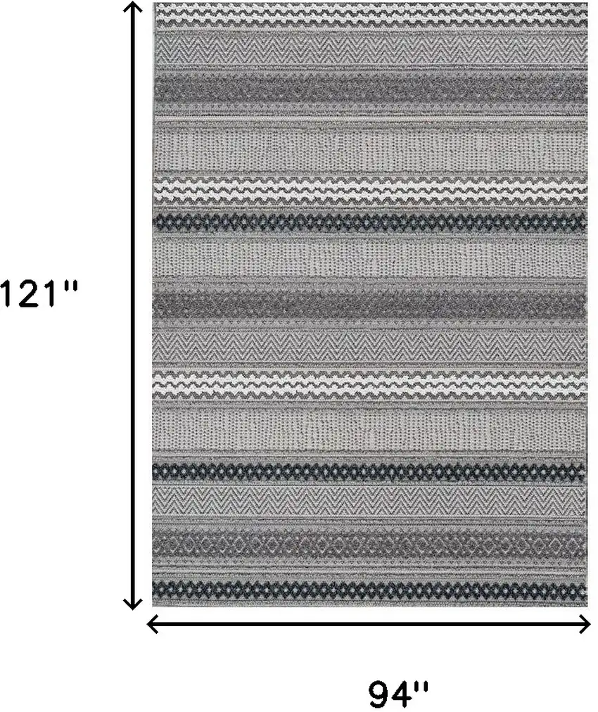 Taupe Striped Area Rug Photo 3