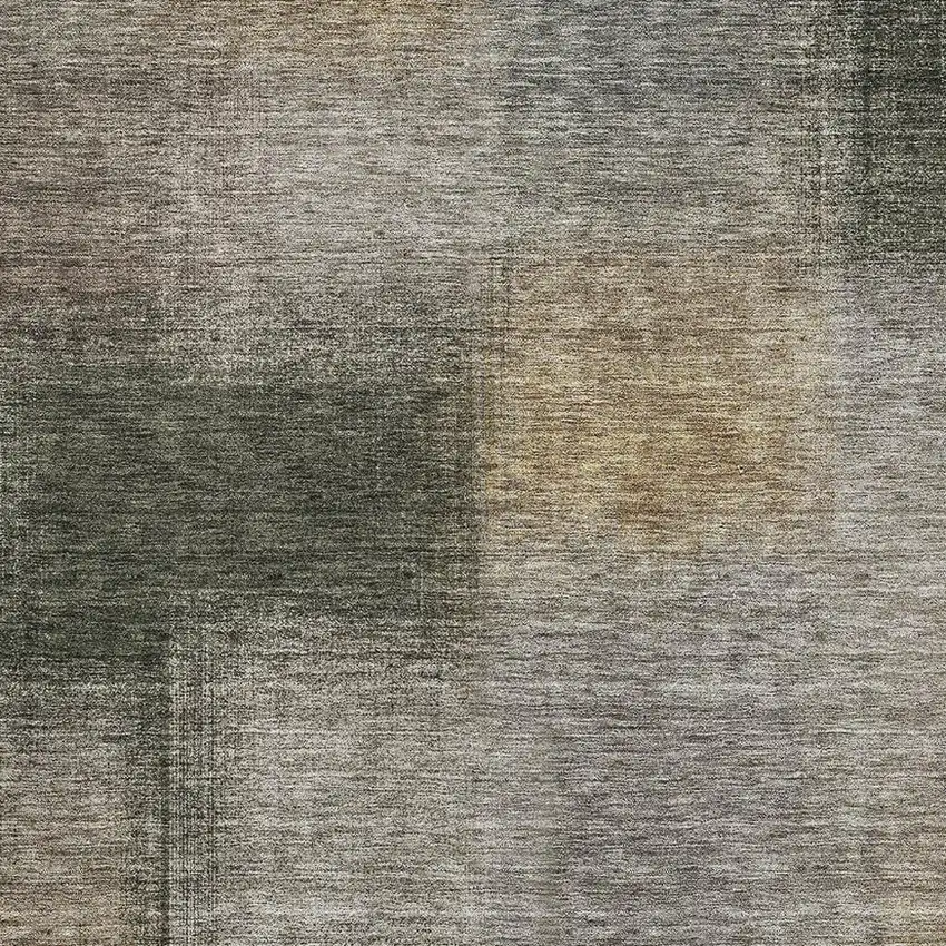 Taupe Gray And Beige Abstract Washable Area Rug With UV Protection Photo 3