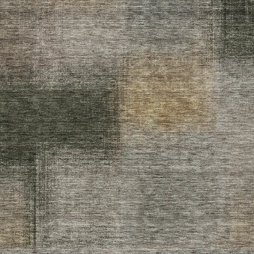 Taupe Gray And Beige Abstract Washable Indoor Outdoor Area Rug Photo 4