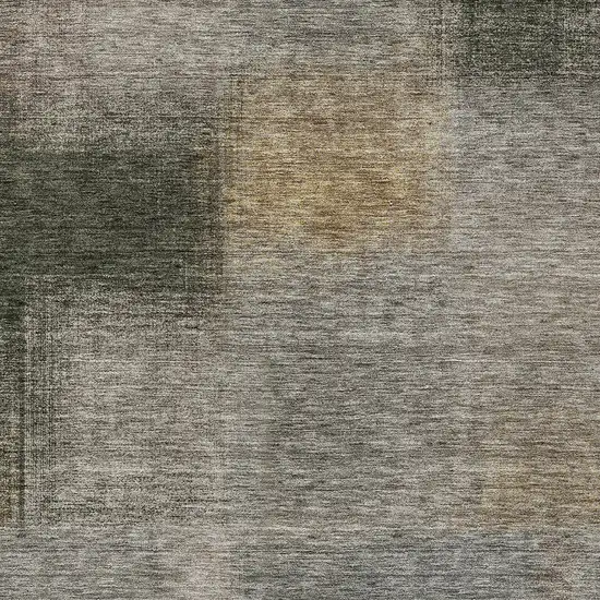 Taupe Gray And Beige Abstract Washable Indoor Outdoor Area Rug Photo 4