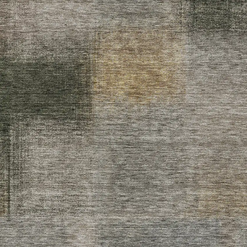 Taupe Gray And Beige Abstract Washable Indoor Outdoor Area Rug Photo 4