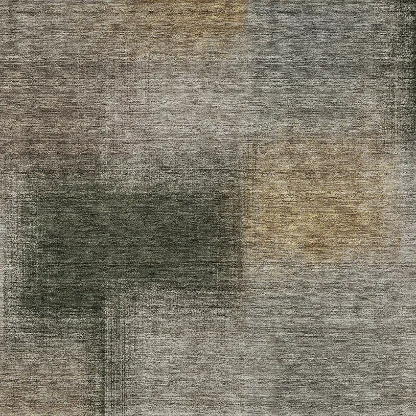 Taupe Gray And Beige Abstract Washable Indoor Outdoor Area Rug Photo 4