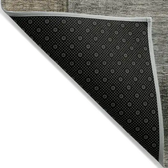 Taupe Gray And Beige Abstract Washable Indoor Outdoor Area Rug Photo 2