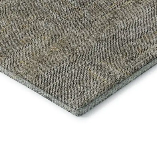 Taupe Gray And Beige Southwestern Washable Area Rug With UV Protection Photo 8