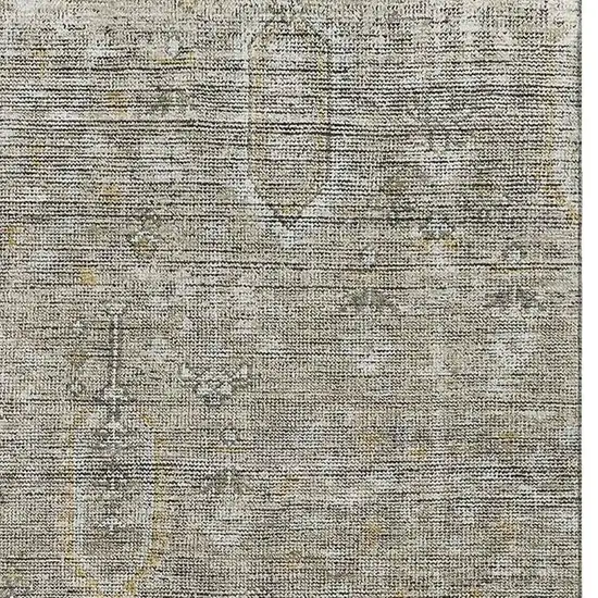 Taupe Gray And Beige Southwestern Washable Area Rug With UV Protection Photo 4