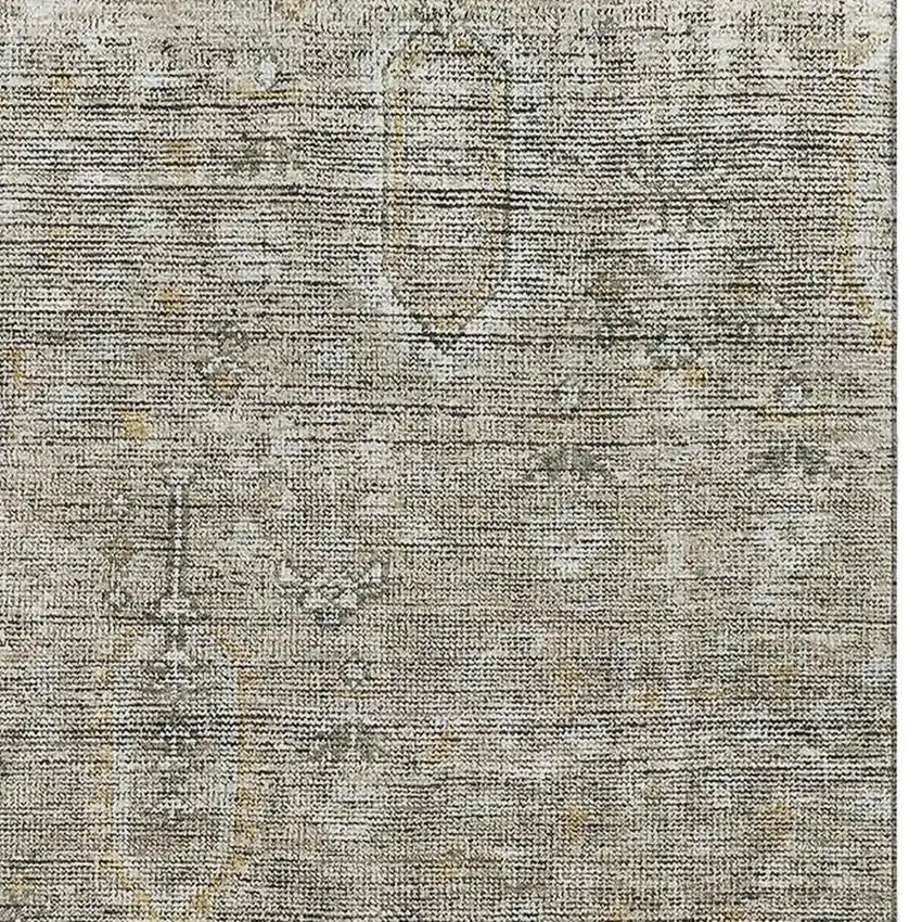 Taupe Gray And Beige Southwestern Washable Area Rug With UV Protection Photo 4