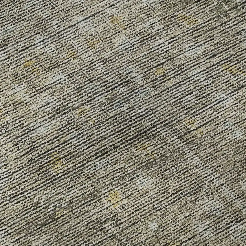 Taupe Gray And Beige Southwestern Washable Area Rug With UV Protection Photo 9