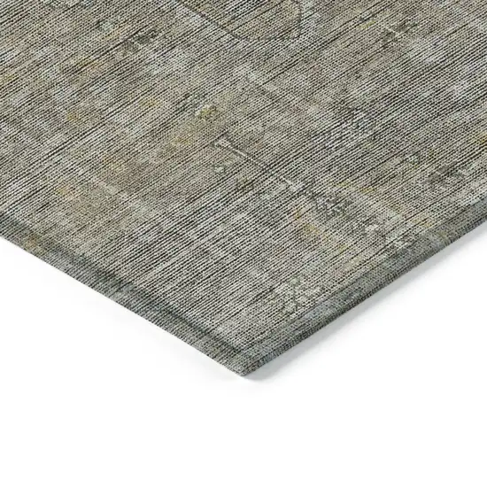 Taupe Gray And Beige Southwestern Washable Indoor Outdoor Area Rug Photo 4