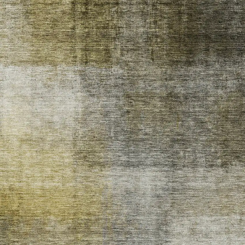 Taupe Gray And Black Abstract Washable Indoor Outdoor Area Rug Photo 5