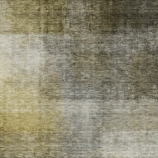 Taupe Gray And Black Abstract Washable Indoor Outdoor Area Rug Photo 5