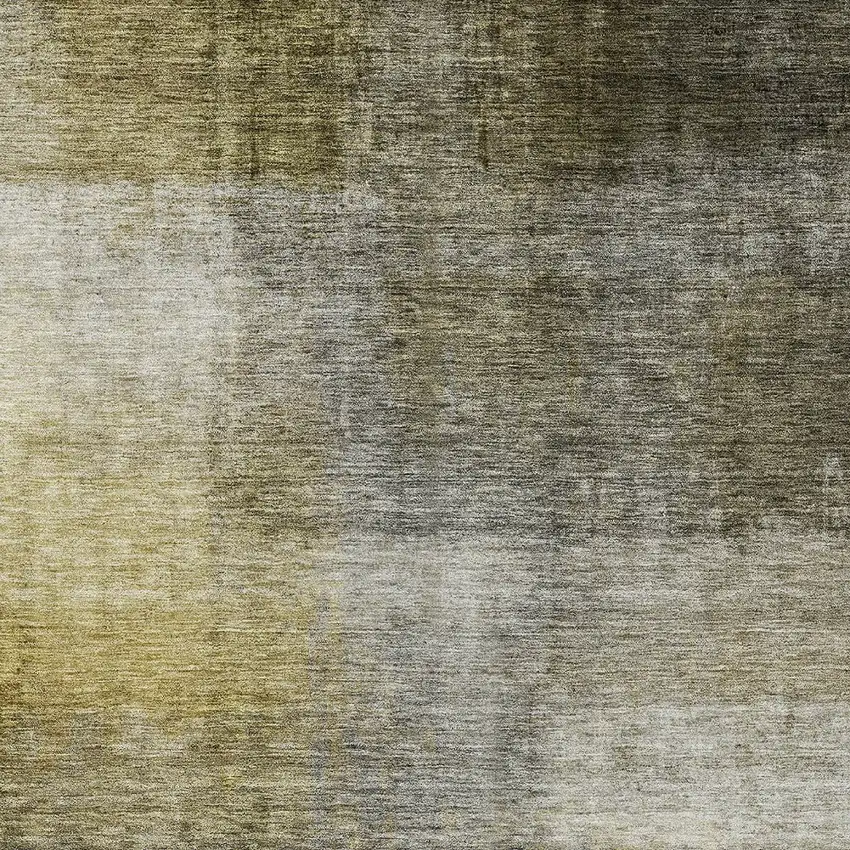 Taupe Gray And Black Abstract Washable Indoor Outdoor Area Rug Photo 5