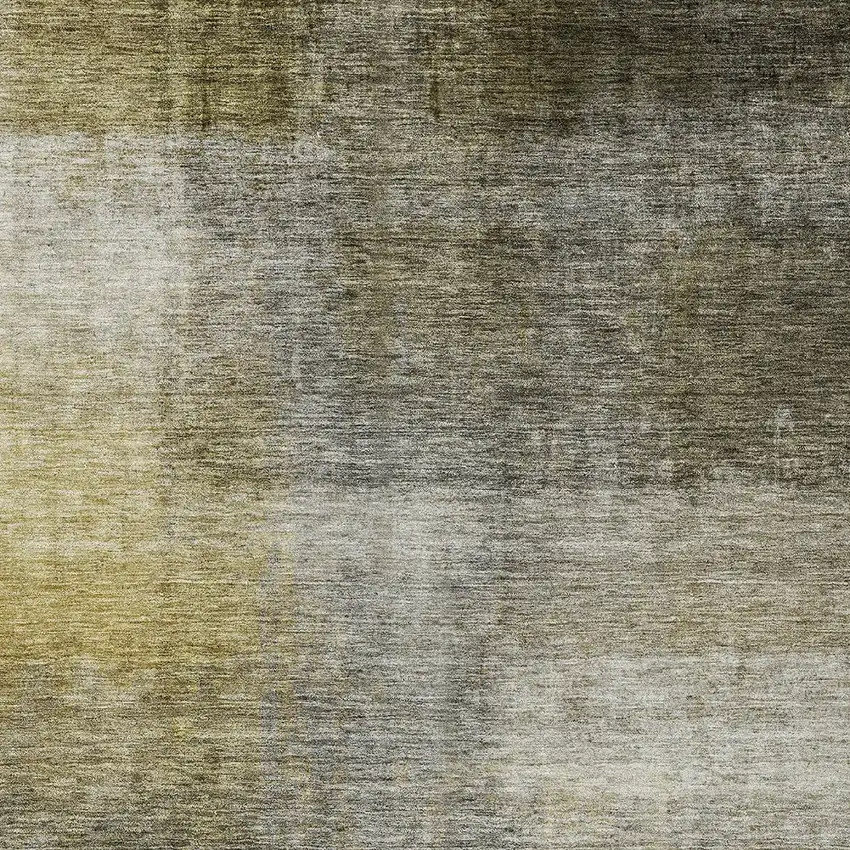 Taupe Gray And Black Abstract Washable Indoor Outdoor Area Rug Photo 5