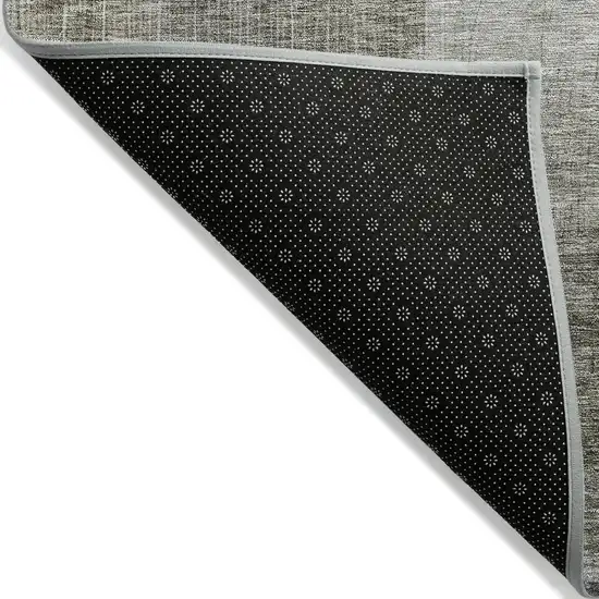 Taupe Gray And Green Abstract Washable Indoor Outdoor Area Rug Photo 3