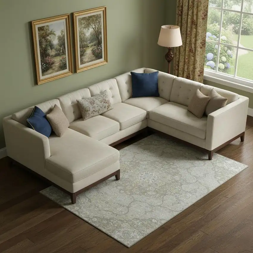 Taupe Gray And Ivory Medallion Washable Area Rug With UV Protection Photo 2