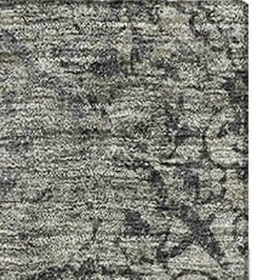 Taupe Gray And Khaki Abstract Washable Area Rug With UV Protection Photo 5