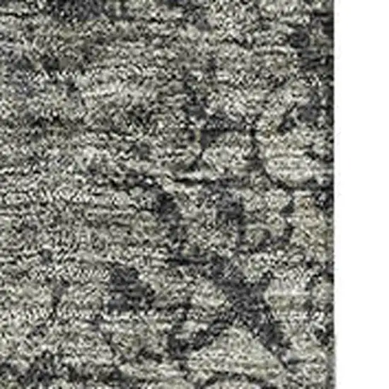 Taupe Gray And Khaki Abstract Washable Area Rug With UV Protection Photo 4